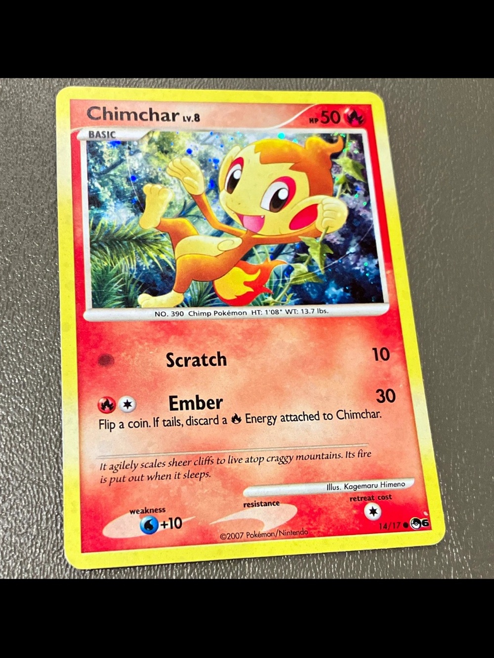 The Pokemon Company Chimchar Diamond and Pearl DP02 Holo Promo 50 HP Basic Eng